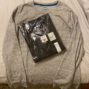 TWO NWT Long Sleeve Sonoma Brand Supersoft Thermal shirts grey black